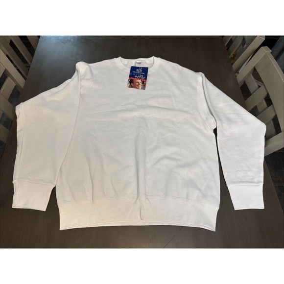 Fruit of the Loom Other - Fruit of The Loom Mens L White CrewNeck Sweater 90s Vintage Deadstock Retro Y2K